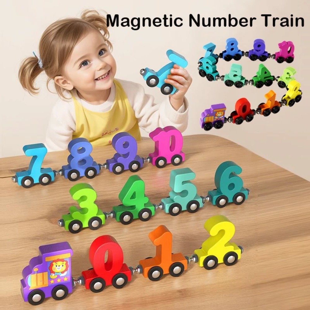 Kids Education Number - 1set 0-10 Number Digital Train Toys