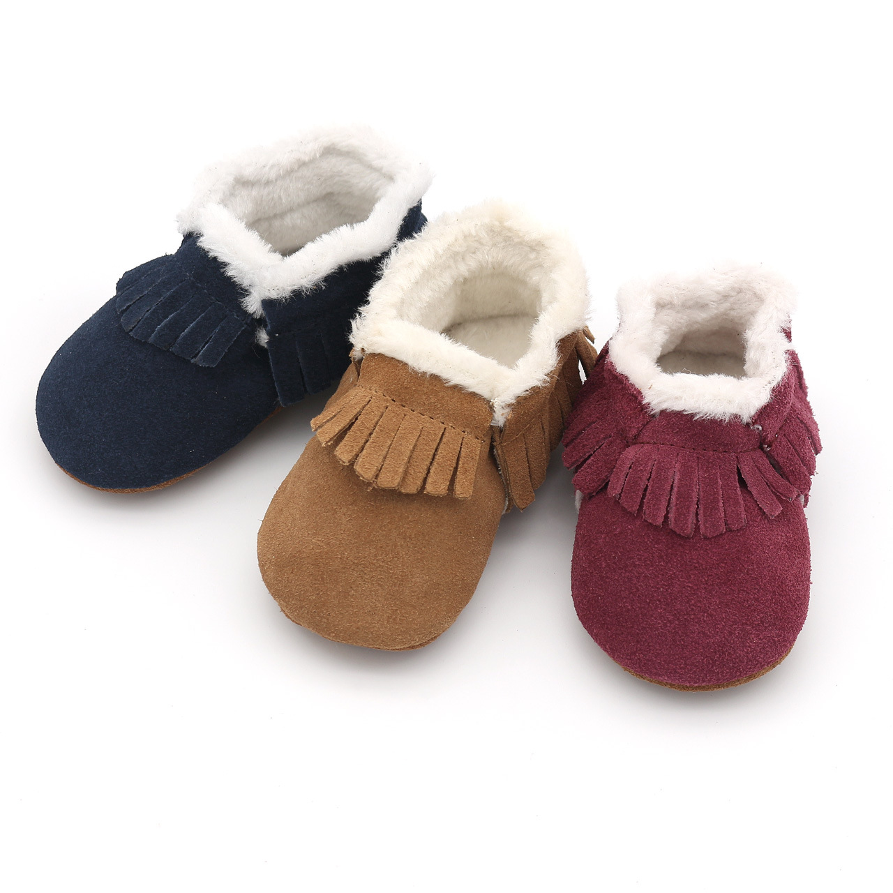 Kids First Education - Baby Winter Leather Casual Crib Shoes