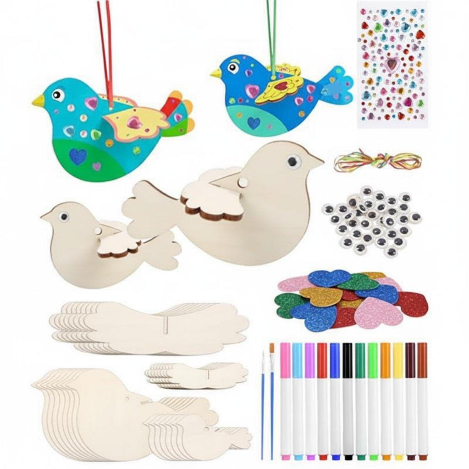 DIY Wooden Bird Ornament Craft - đánh giá và giá Kids Education Activities