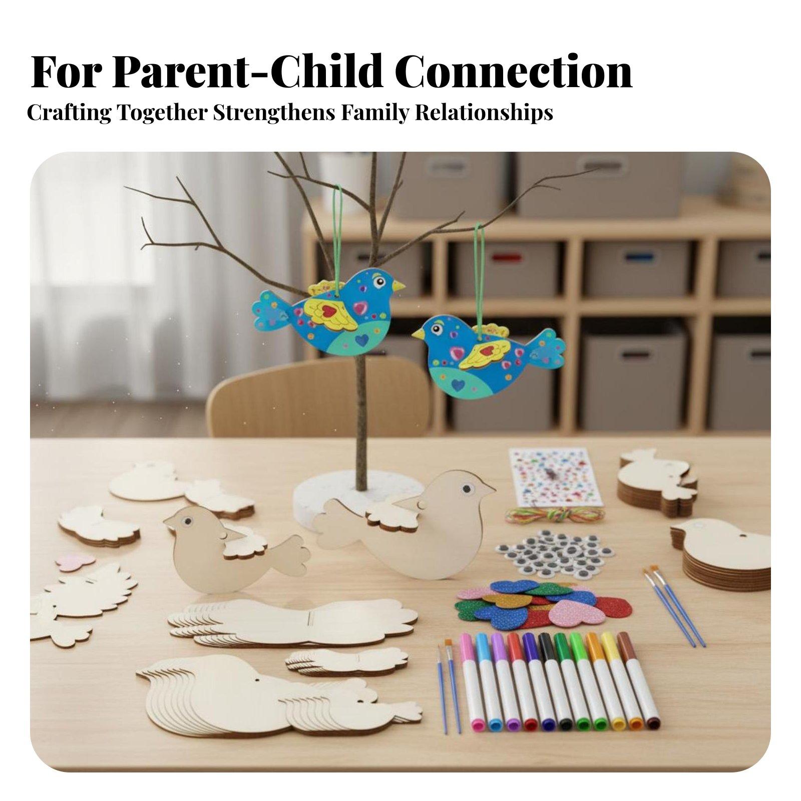 DIY Wooden Bird Ornament Craft - đánh giá và giá Kids Education Activities