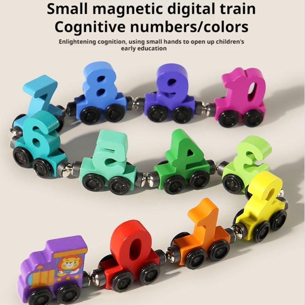 Wooden Magnetic Number Train S - đánh giá và giá Kids Education Number