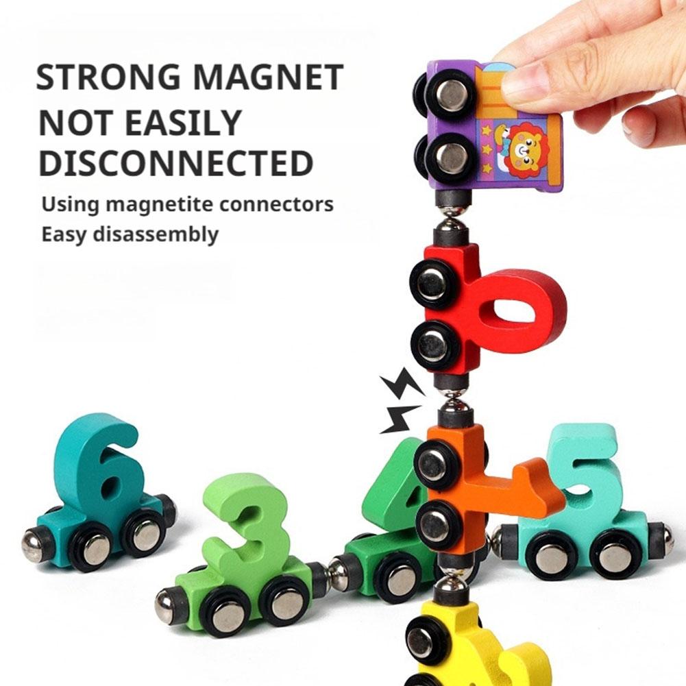 Wooden Magnetic Number Train S - đánh giá và giá Kids Education Number