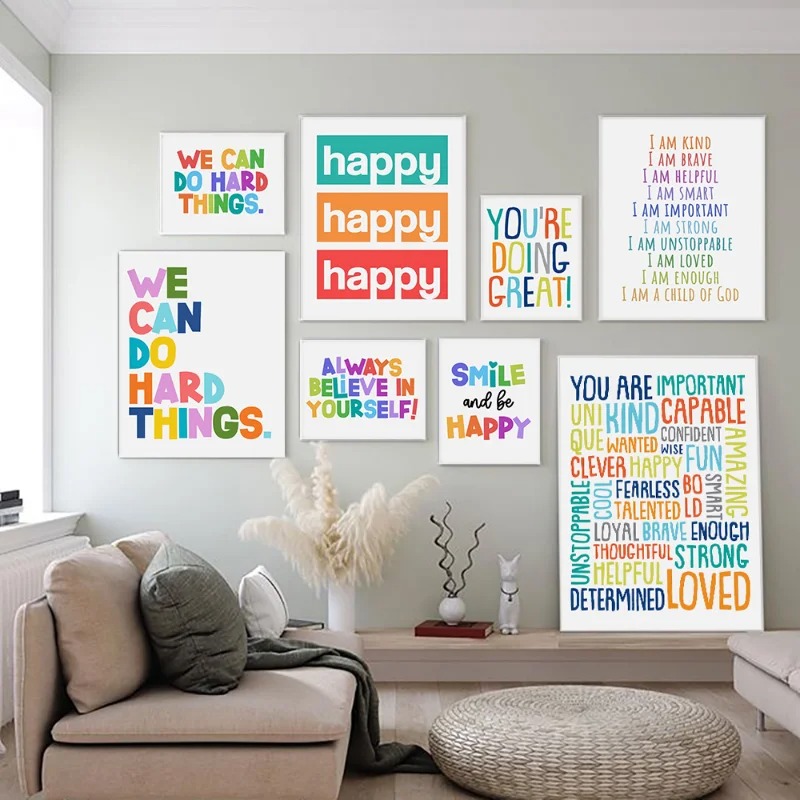 Positive Kid Classroom Wall Pi - đánh giá và giá Kids Education Motivation