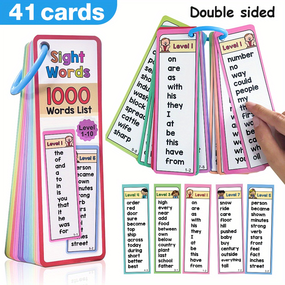 1000 Sight Words Flash Cards f - đánh giá và giá Kids Education Activities