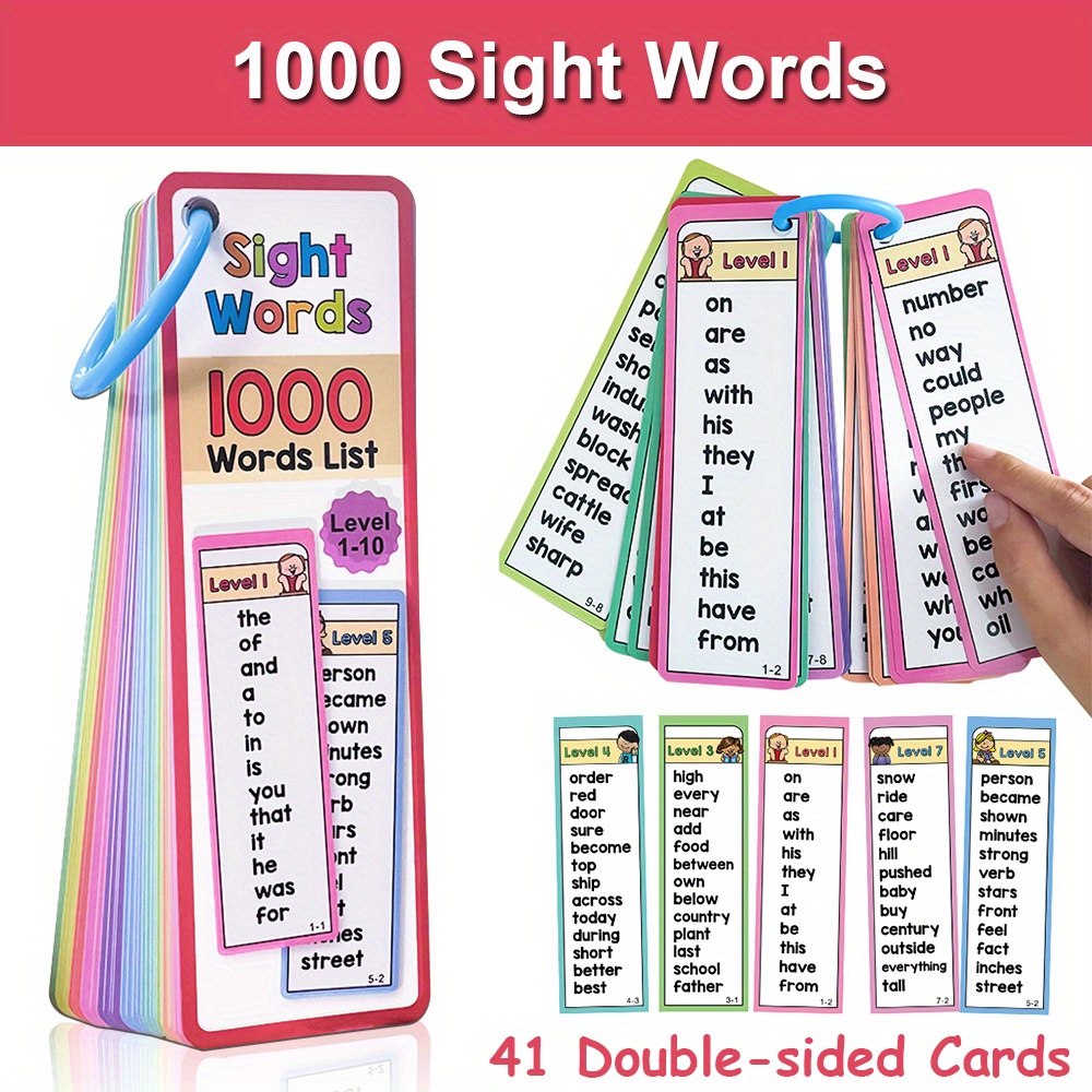 1000 Sight Words Flash Cards f - đánh giá và giá Kids Education Activities