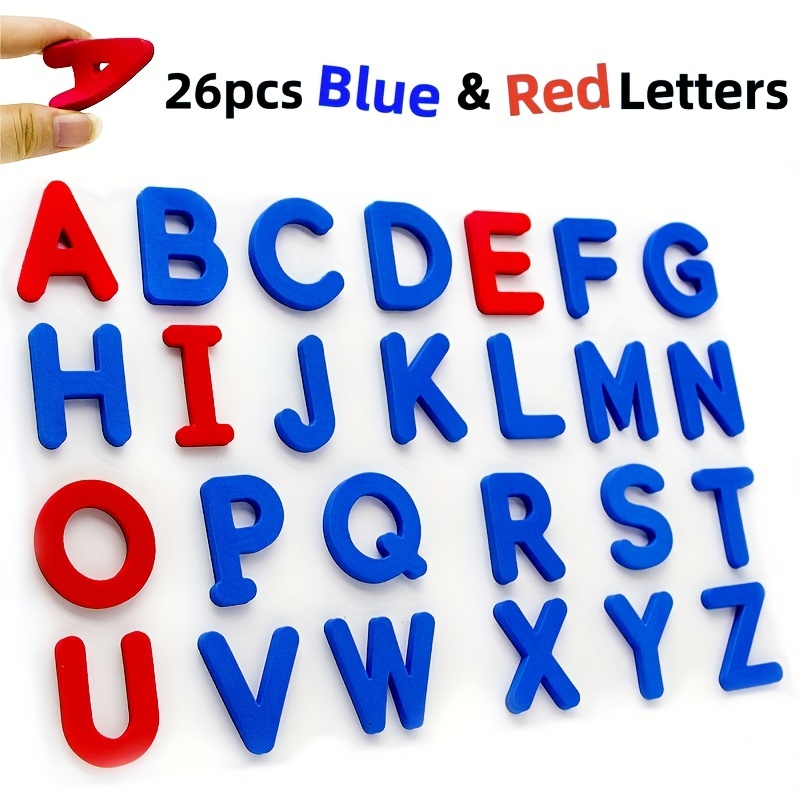 Red & Blue English Letter Magn - đánh giá và giá Kids Education Number